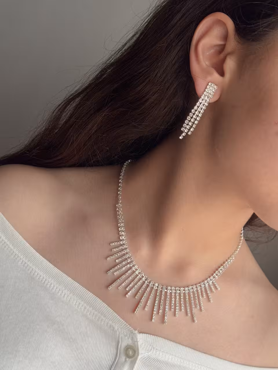 نیمست زنانه مجلسی تمام نگین