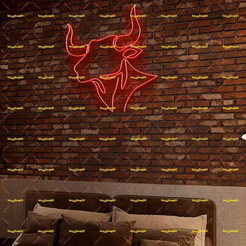 تابلو نئون فلکسی گاو کد 17234