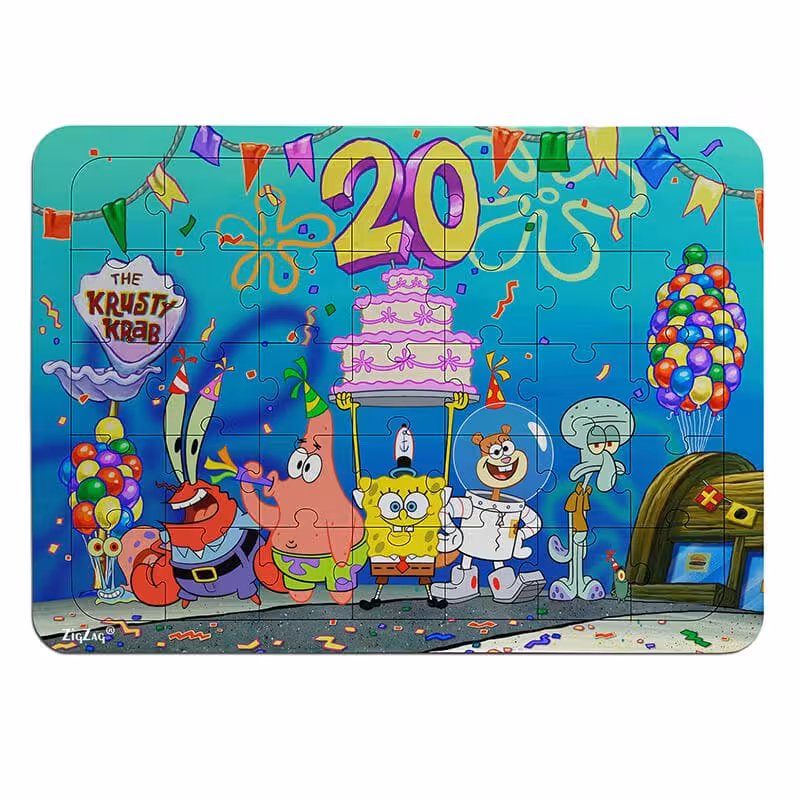 خرید و قیمت پازل چوبی 35 تکه طرح باب اسفنجی کد 351016