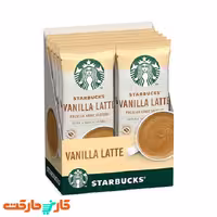 قهوه فوری وانیلا لاته استارباکس 10 عددی STARBUCKS VANILLA LATTE