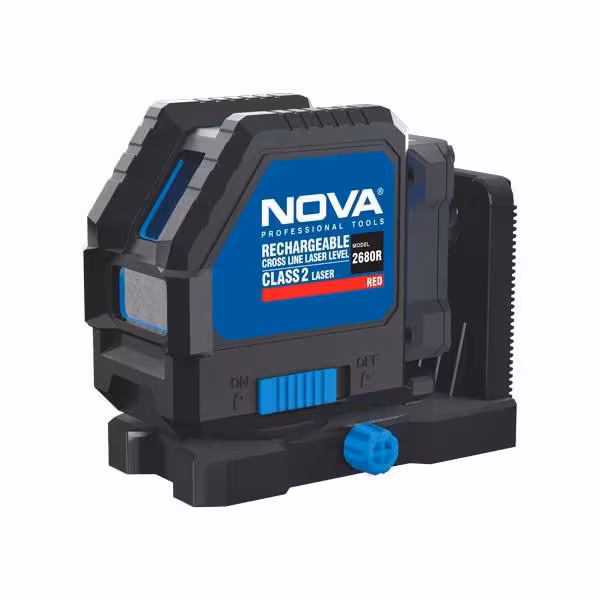 تراز لیزری شارژِی 2 خط قرمز نووا NOVA مدل 2680R