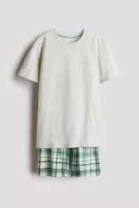 ست پیژامه مردانه مجموعه لباس خواب جارس پنبه H&M
