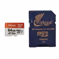 کارت حافظه microSDXC ویکومن مدل Final 600X کلاس 10 استاندارد UHS-I U3 سرعت 90MBps ظرفیت 64 گیگابایت به همراه آداپتور SD | کالا مکس