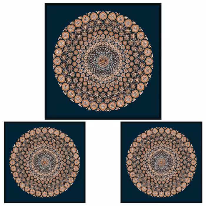 ست رومیزی سه تکه طرح سنتی کد 140093