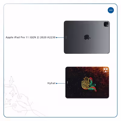 برچسب پوششی ماهوت مدل Hyhat مناسب برای تبلت اپل iPad Pro 11 (GEN 2) 2020 A2230