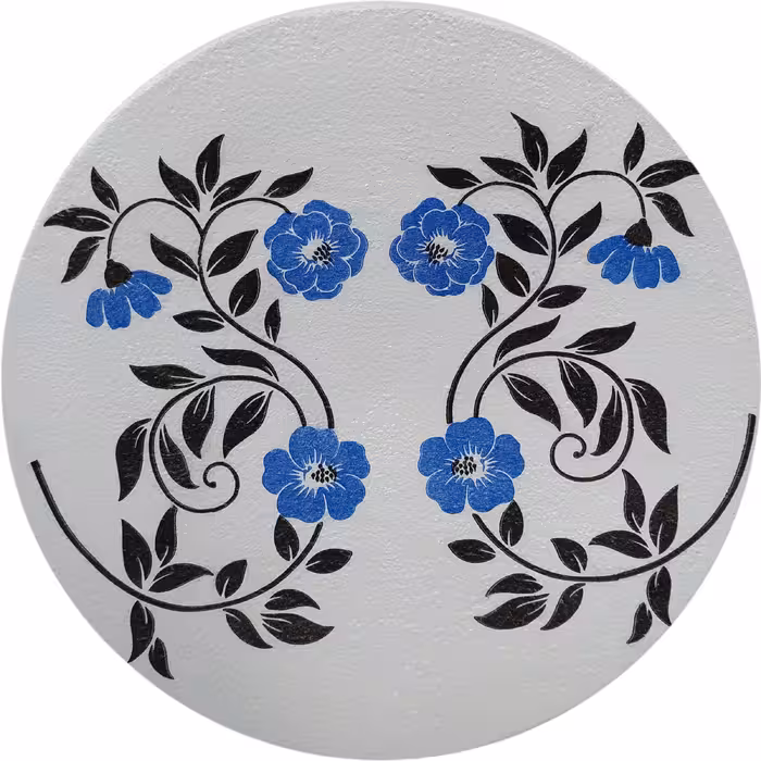 بشقاب دیوارکوب سفالی مدل نقش کد 2 مجموعه 4 عددی