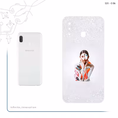 برچسب پوششی ماهوت مدل Collage of Women Portrait 4 مناسب برای گوشی موبایل سامسونگ Galaxy A20e