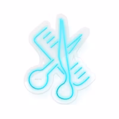 چراغ دیواری نئون دیزاین طرح Barber_TBL