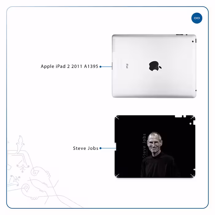 برچسب پوششی ماهوت مدل Steve Jobs مناسب برای تبلت اپل iPad 2 2011 A1395