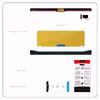 برچسب پوششی ماهوت مدل Mustard-Leather مناسب برای تبلت سامسونگ Galaxy Tab S 10.5 2014 T805