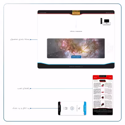 برچسب پوششی ماهوت مدل Universe-by-NASA-5 مناسب برای تبلت اپل iPad Air 2 2014 A1567