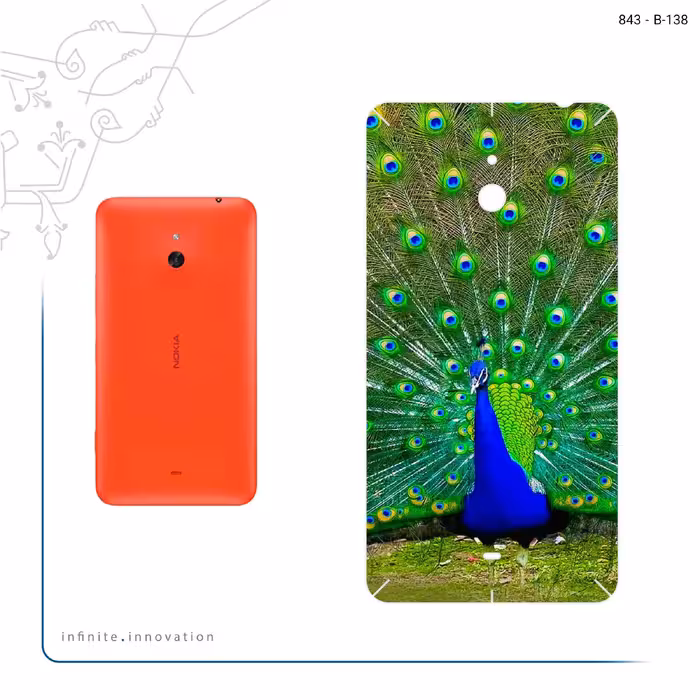 برچسب پوششی ماهوت مدل Peacock مناسب برای گوشی موبایل نوکیا Lumia 1320