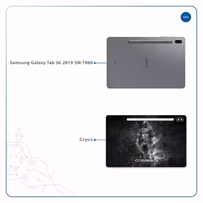 برچسب پوششی ماهوت مدل Crysis مناسب برای تبلت سامسونگ Galaxy Tab S6 2019 SM-T860