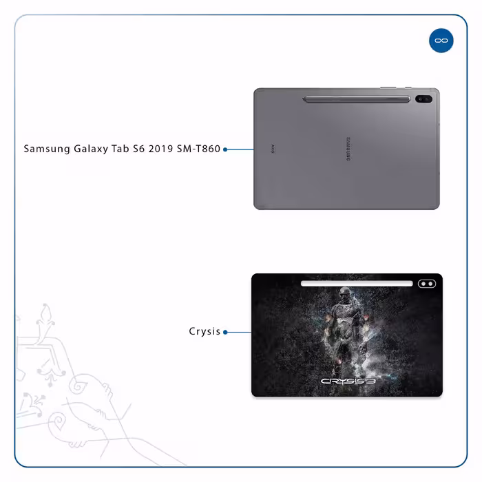 برچسب پوششی ماهوت مدل Crysis مناسب برای تبلت سامسونگ Galaxy Tab S6 2019 SM-T860