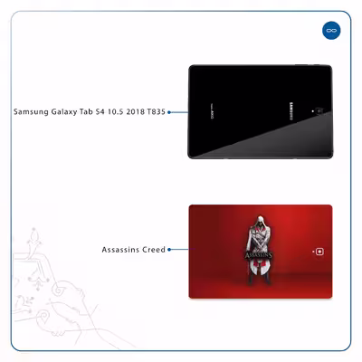 برچسب پوششی ماهوت مدل Assassin-Creed-Game مناسب برای تبلت سامسونگ Galaxy Tab S4 10.5 2018 T835