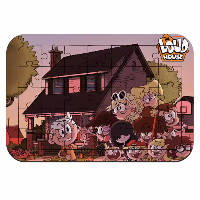 	 پازل 35 تکه طرح انیمیشن خانه پر سر و صدا کد NI2300