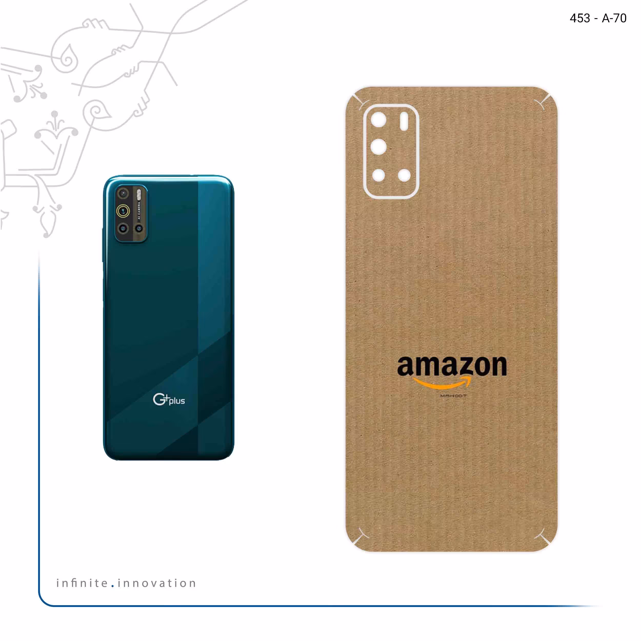 برچسب پوششی ماهوت مدل Amazon مناسب برای گوشی موبایل جی پلاس Z10