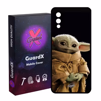 کاور گارد ایکس طرح بیبی یودا مدل Glass10469 مناسب برای گوشی موبایل سامسونگ Galaxy A02 / M02