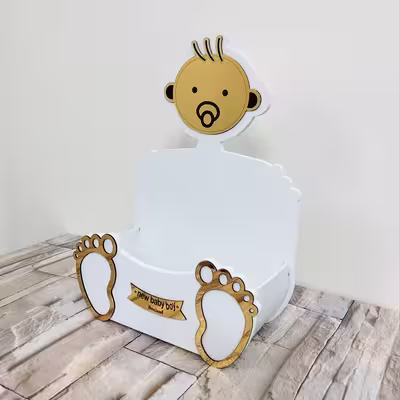 باکس گل مدل نوزاد پسر