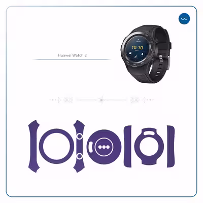 برچسب ماهوت طرح Matte-BlueBerry مناسب برای ساعت هوشمند هوآوی Watch 2