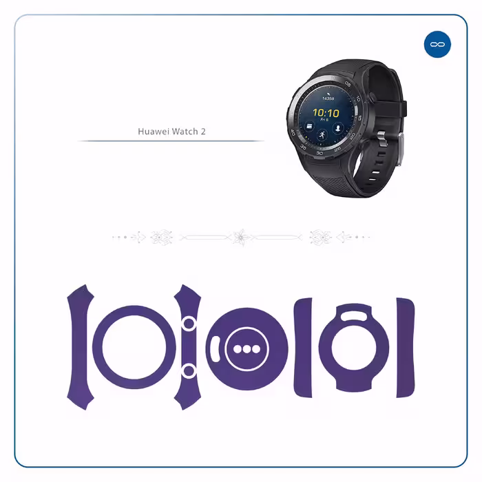 برچسب ماهوت طرح Matte-BlueBerry مناسب برای ساعت هوشمند هوآوی Watch 2