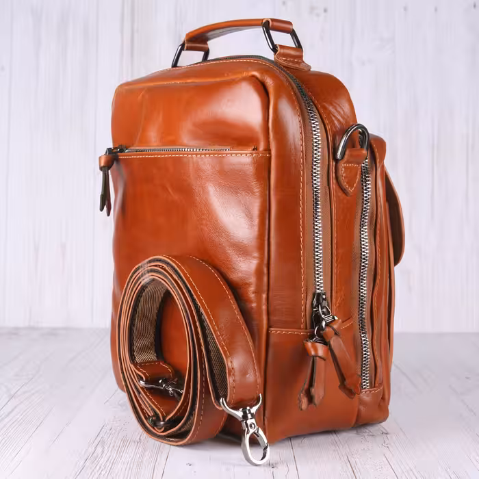 کیف رودوشی چرم یلسان مدل رهام کد RHM-043-GLGP