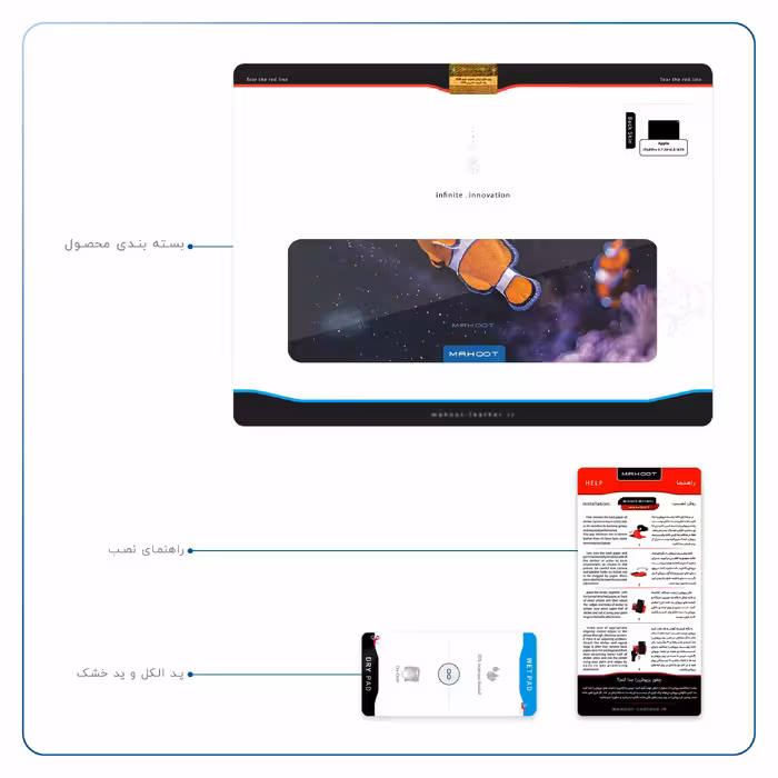 برچسب پوششی ماهوت مدل Clownfish مناسب برای تبلت اپل iPad Pro 9.7 2016 A1673