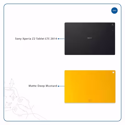 برچسب پوششی ماهوت مدل Matte-Deep-Mustard مناسب برای تبلت سونی Xperia Z2 Tablet LTE 2014