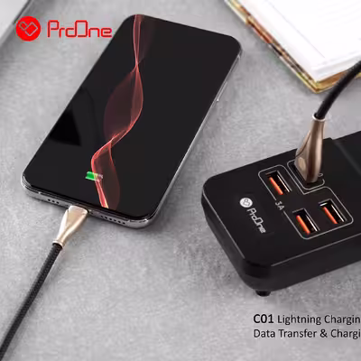 کابل تبدیل USB به لایتنینگ پرووان مدل PCC115 طول 1متر