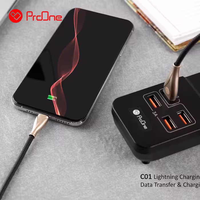 کابل تبدیل USB به لایتنینگ پرووان مدل PCC115 طول 1متر