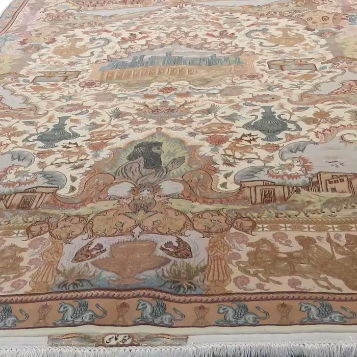 فرش دستبافت شش متری مدل نامی تبریز کد 903