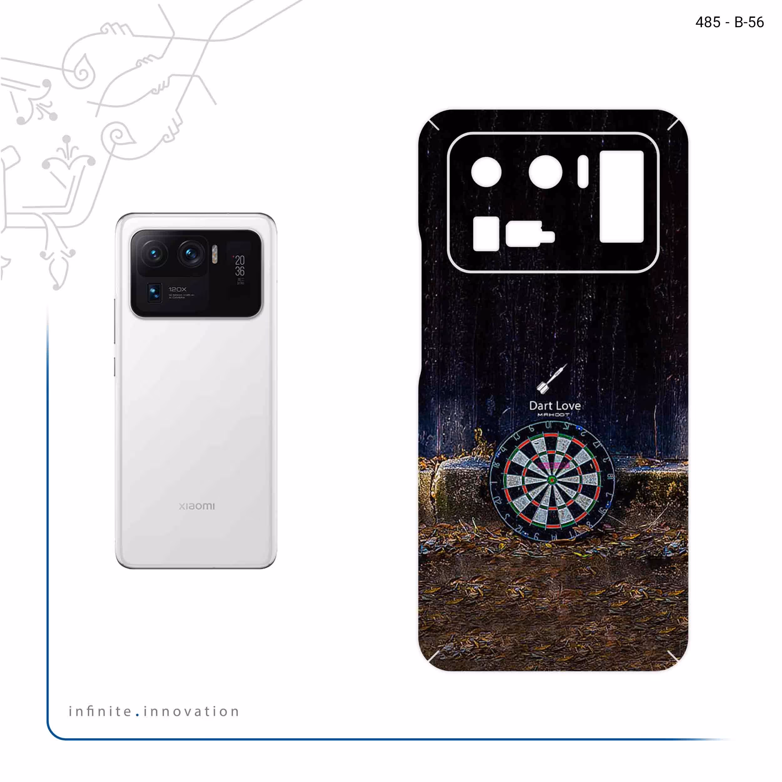 برچسب پوششی ماهوت مدل Dart مناسب برای گوشی موبایل شیائومی Mi 11 Ultra