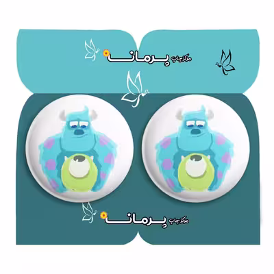 پیکسل پرمانه طرح کارخانه هیولاها کد pm2n.35459 مجموعه 2 عددی