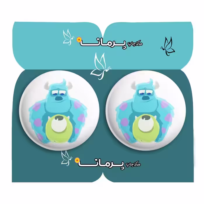 پیکسل پرمانه طرح کارخانه هیولاها کد pm2n.35459 مجموعه 2 عددی