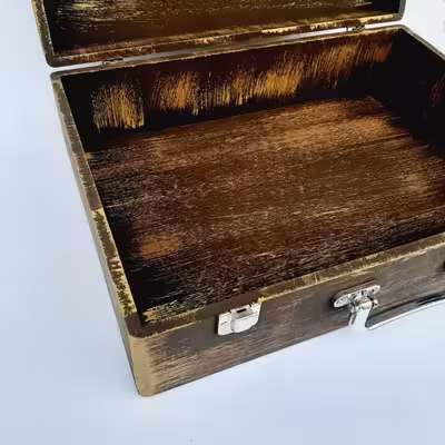 جعبه هدیه مدل چمدان طرح کاشی کد WSL551