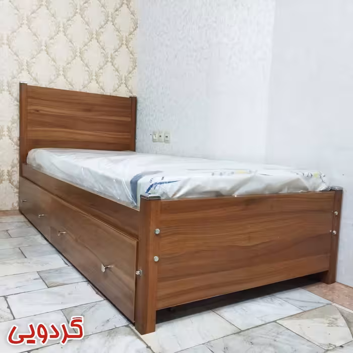 تخت خواب یک نفره کد SP001 سایز 90x200 سانتیمتر