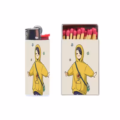 فندک مدل انیمه کد 2317 به همراه کبریت