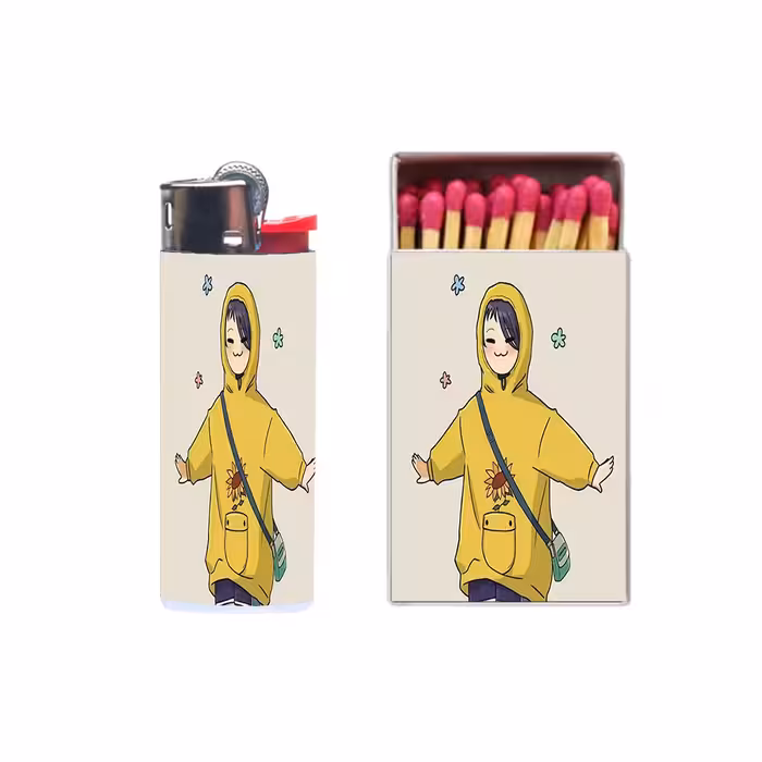 فندک مدل انیمه کد 2317 به همراه کبریت