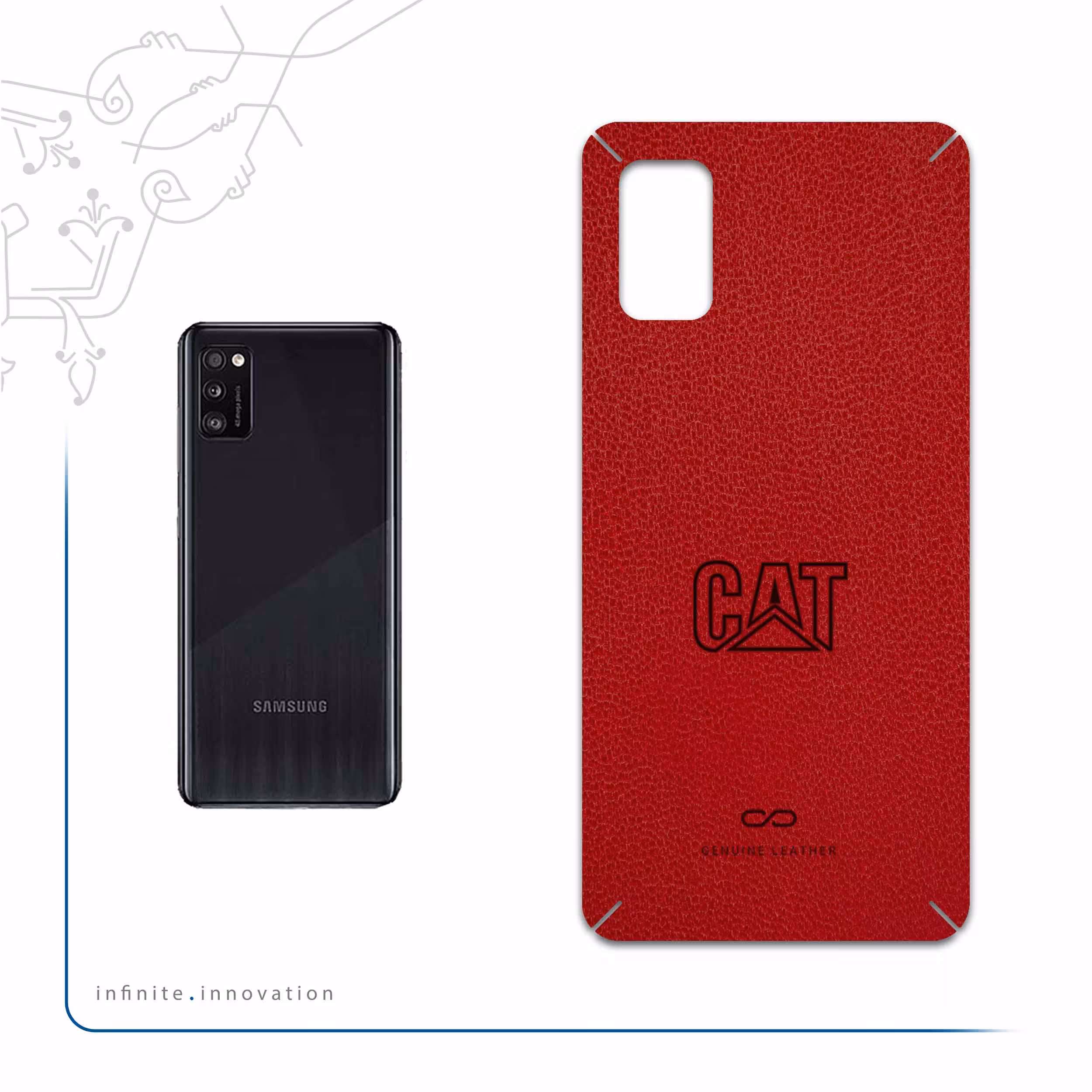 برچسب پوششی ماهوت مدل RL-CAT مناسب برای گوشی موبایل سامسونگ Galaxy A41
