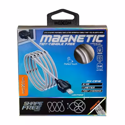 کابل تبدیل USB به لایتنینگ موکسوم مدل -MX-CB46 طول 1 متر