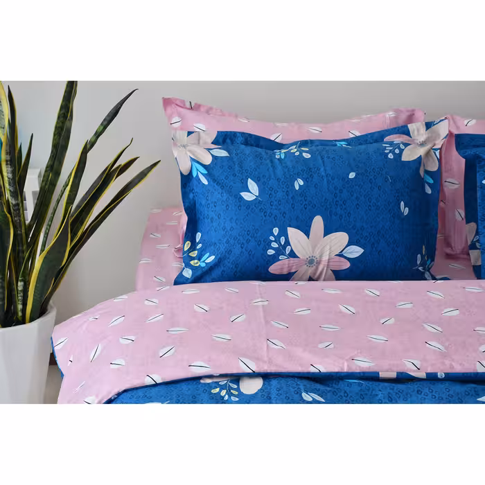 سرویس ملحفه بومرنگ مدل Flora دونفره 6 تکه