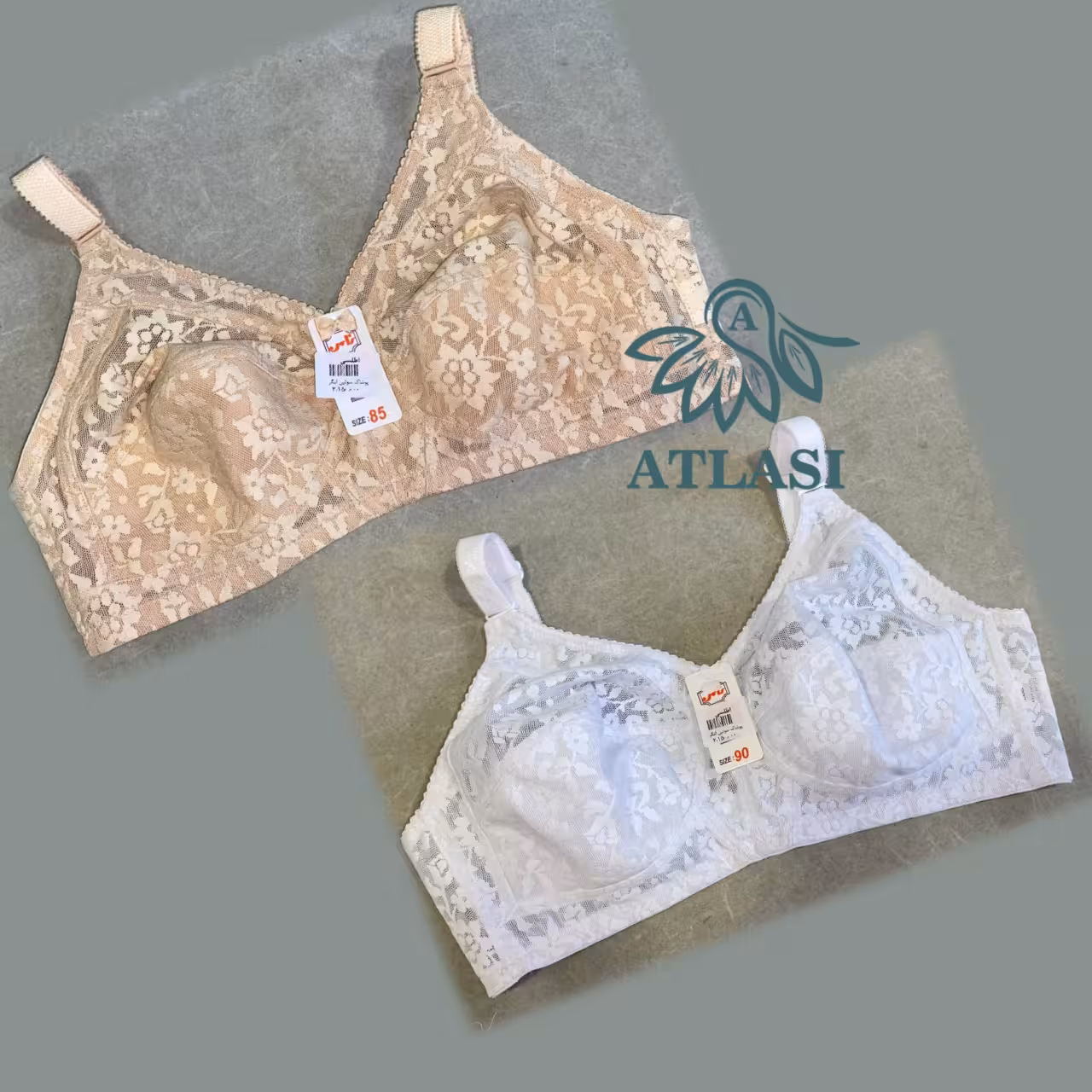 سوتین توری بدون فنر کد 1658