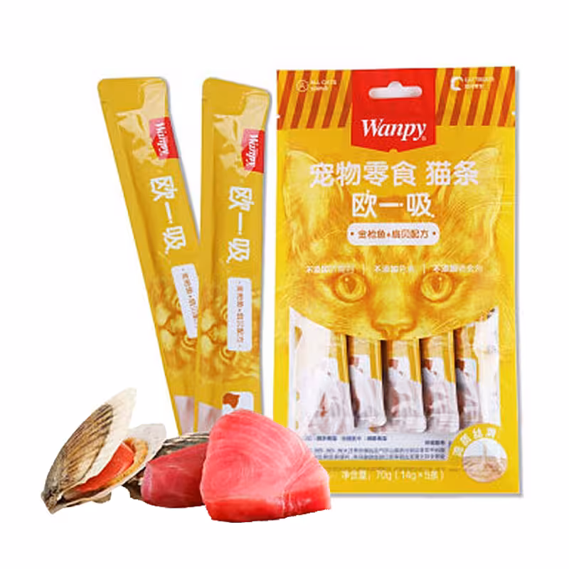 بستنی گربه ونپی با طعم گوش ماهی وزن 14 گرم