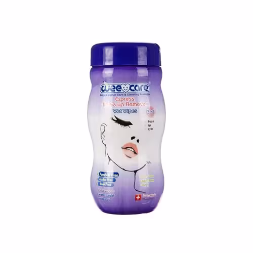 دستمال مرطوب اکسپرس پاک کننده آرایش ۷۰برگی سیلندری وی کر