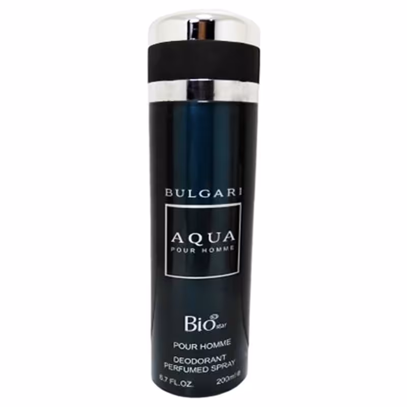 اسپری خوشبو کننده بدن مردانه بیو استار مدل آکوا بولگاری BVLGARI AQUA حجم 200 میلی لیتر | Bio Star BVLGARI AQUA men’s body spray 200 mL