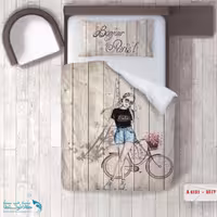 روتختی اتاق کودک طرح دختر جذاب سایز یکنفره کد A4151