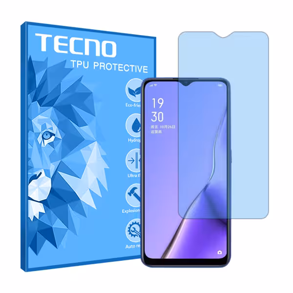 گلس اوپو A11x مدل هیدروژلی مات آنتی بلو برند تکنو کد S