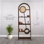 LOTUS لوتوس  ساعت ایستاده گرند فادر کتابخانه ای قهوه ای  GB-999-BR