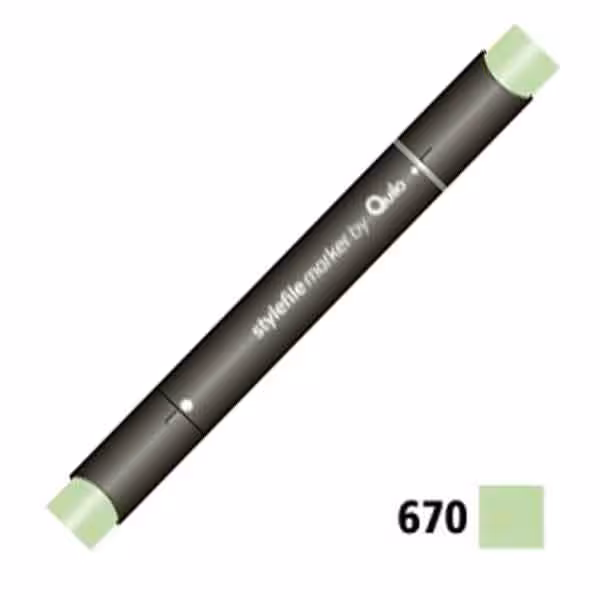 ماژیک راندو دوسر کوییلو کد 670 مدل Stylefile (رنگ pale green)