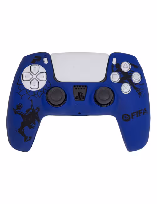 روکش محافظ دسته PS5 لیزری آبی مشکی طرح فیفا
